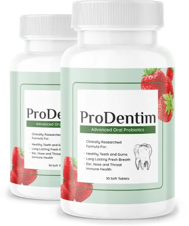 ProDentim official bottle chewable oral probiotic supplement